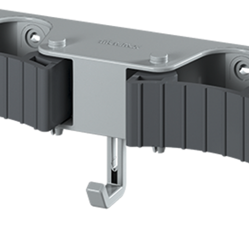 Metaltex Hang-Up 2 Klemmleiste für Besen - Halterungen und Befestigungen