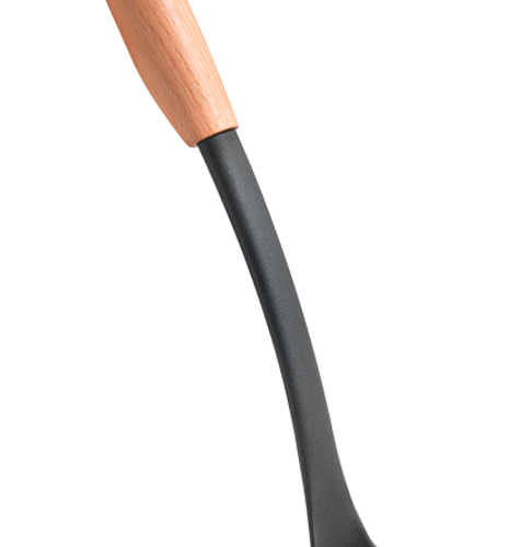 Metaltex Arizona Line Servierlöffel mit Buchenholzgriff 36,5 cm - Kochbesteck
