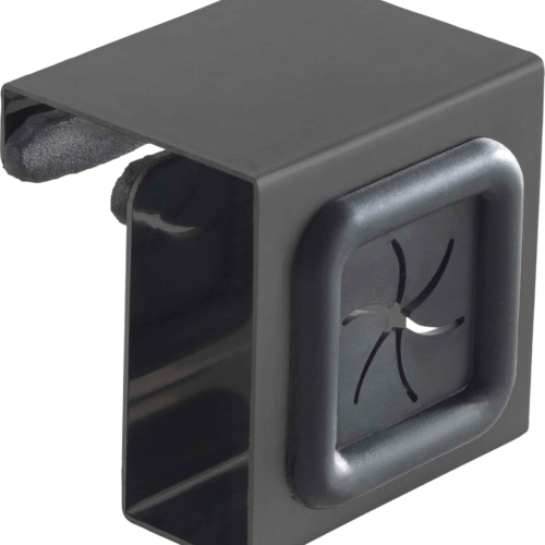 Metaltex Handtuchhalter Edelstahl 5 x 4 x 5 cm schwarz - Ordnungssysteme
