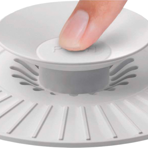 Metaltex Universal 2 in 1-Funktion Abfluss-Abdeckung aus Silikon Ø 11,3 x 1,5 cm - Wasserversorgung Ersatzteile und Zubehör
