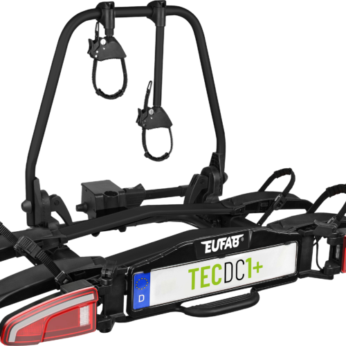 Eufab TECDC1+ Fahrradträger für 2 Fahrräder / E-Bikes max 60 kg - Heck-Fahrradträger