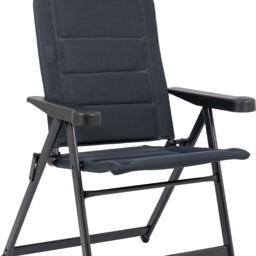 Crespo AP/237-ADC-86 Campingstuhl mit 7-fach verstellbarer Rückenlehne / verstellbarer Kopfstütze grau - Klappstühle