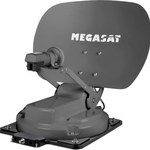 Megaset Caravanman Kompakt 4 Flachantenne mit GPS schwarz - Camping-Sat-Anlagen von Megasat