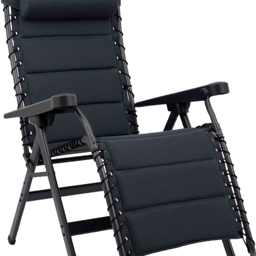 Crespo AP-232-86 Air Deluxe Relaxliege inkl. Tragetasche grau - Relaxsessel