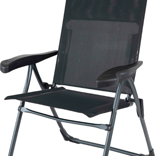 Crespo Aluminium Klappstuhl AL/213-C-10 schwarz - Klappstühle