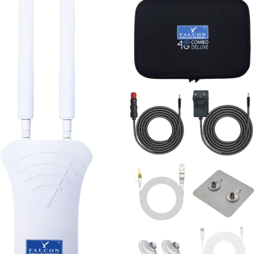 Falcon 4G Combo Deluxe V3 LTE Outdoor-Internetantenne mit 150 Mbit/s Highspeed und 360° Empfang - 5G-/LTE-Antennen