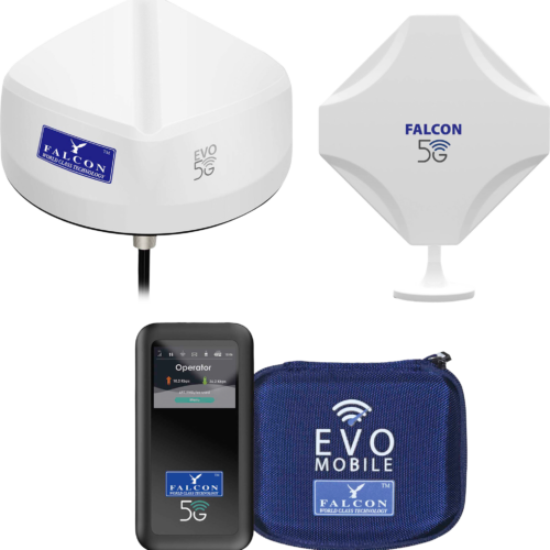 Falcon Evo 5G LTE Internetset feste und tragbare Highspeed-Lösung mit bis zu 3400 Mbit/s - Router-Sets