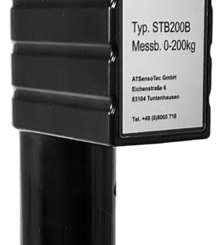 ATSensoTec STB 200 B digitale Stützlastwaage mit Bluetooth bis 200 kg Messbereich schwarz - Waagen