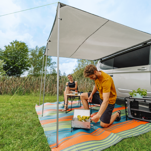 Berger SunRoof Sonnenvordach für Bus & Wohnwagen (340 x 240 cm) - Sonnensegel & Vordächer