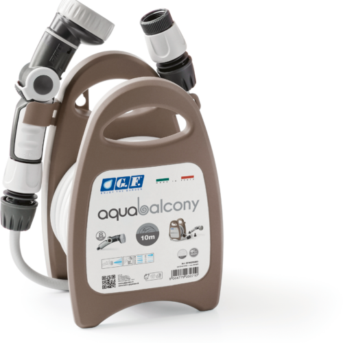G.F. Aquabalcony Mini-Schlauchbox 10 Meter grau - Gartengeräte