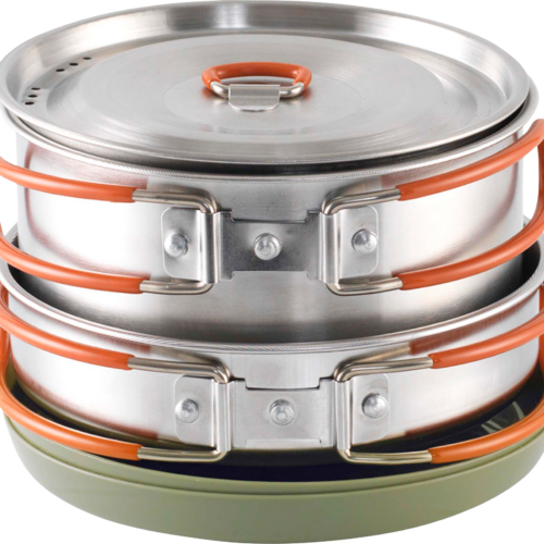 Easy Camp Moss 2 Kochset 6 teilig inkl Pfanne / Deckel / Becher / Teller - Kochgeschirr-Sets