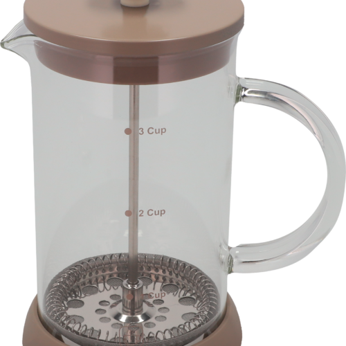 Berger French Press Maker 600 ml Kaffeezubereiter für 3 Tassen grau - Kaffeemaschinen & Wasserkocher