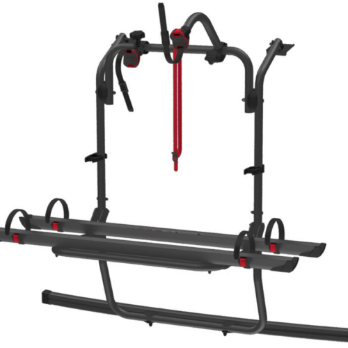 Fiamma Carry-Bike Stellantis Fahrradträger für 2 Fahrräder / E-Bike geeignet schwarz - Heck-Fahrradträger