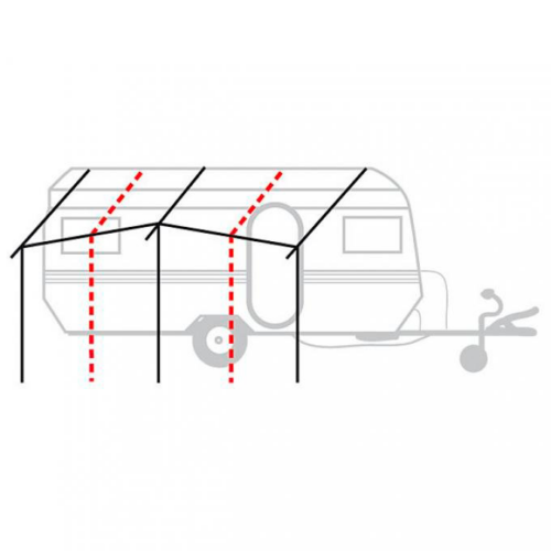 Berger ProFrame Gestänge-Set für Vorzelte, 28 mm Stahl - Zelt-Gestänge & Zubehör