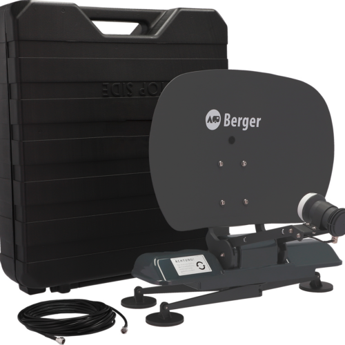 Berger Pathfinder 3.0 faltbare vollautomatische Sat-Anlage graphit - Camping-Sat-Anlagen