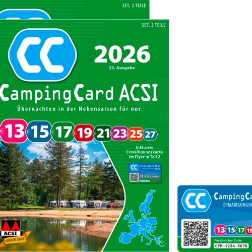 ACSI Campingführer 2026 mit CampingCard Ermäßigungskarte (Deutsch) - Campingführer