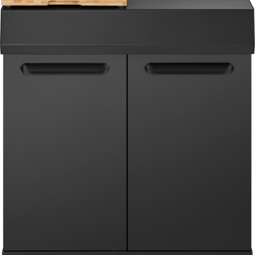 Enders Modul Uniq 4 Outdoorküchenmodul mit Bambusarbeitsplatte und Gasflaschenhalterung 77 × 58 × 92,5 cm - Campingküchen