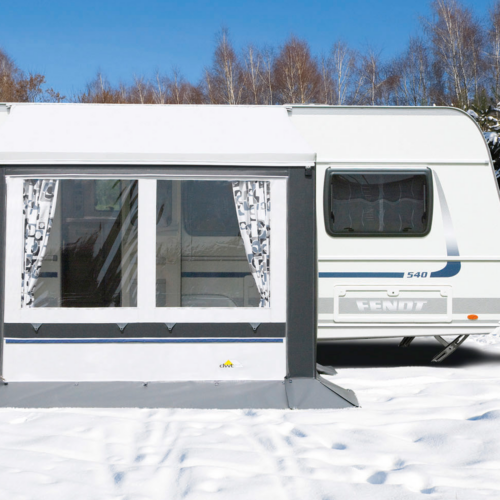 DWT Cortina II Ganzjahresvorzelt Grau 200 x 150 cm - Teilvorzelte