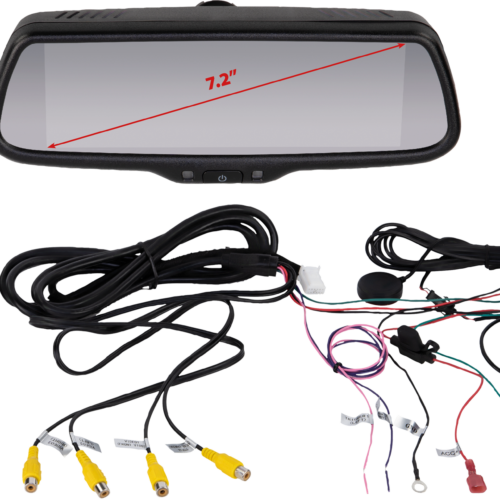 ACV Spiegelmonitor 7.2 Zoll extrem helles Display mit 4 Videoeingängen - Rückfahrkameras & Rückfahrsysteme