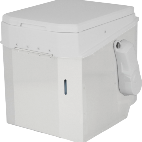 BioTioo 2.0 RL-M Trockentrenntoilette mit vollautomatischem Motor 12V / 24V / manuellem Rührwerk / Lüfter weiß - Trockentoiletten