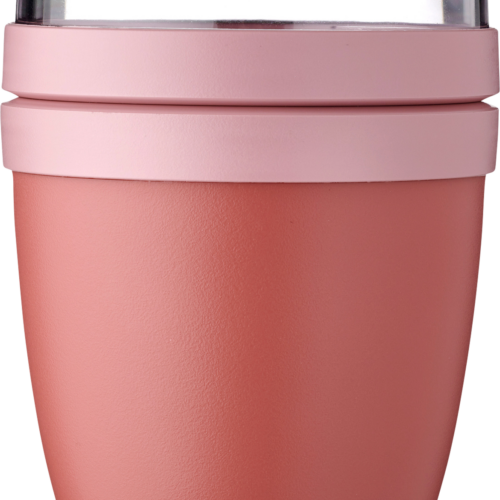 Mepal Lunchpot Ellipse mini Vorratsbecher Set / Auslaufsicherer Snack- und Müslibecher vivid mauve 420 ml - Lebensmittelbehälter / Vorratsdosen