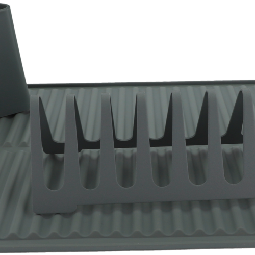 Berger Abtropfgestell Set 3-tlg. mit Geschirrhalter, Abtropfmatte und Besteckhalter grün - Spülhilfen