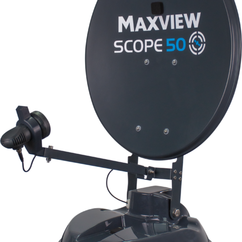 Maxview Scope 50 Vollautomatische Sat-Antenne für Campervans und Wohnwägen Single-LNB / Skew manuell - Camping-Sat-Anlagen