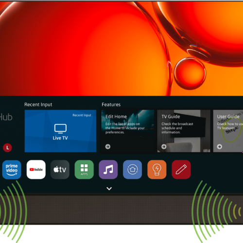 Alden Smartwide SoundPro LED-TV mit Full-HD Display und integrierter Stereo-Soundbar 27 Zoll - Fernseher