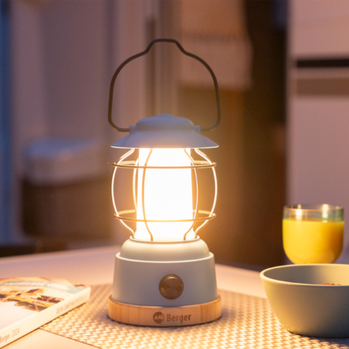 Berger Hopuni Pro LED Campinglaterne mit Powerbank- und Dimmfunktion blau - Hängelampen, Camping- & Sturmlaternen