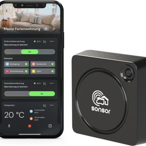 Pironex sonsor Alarmsystem mit WLAN in schwarz - Überwachungssysteme & Alarmanlagen