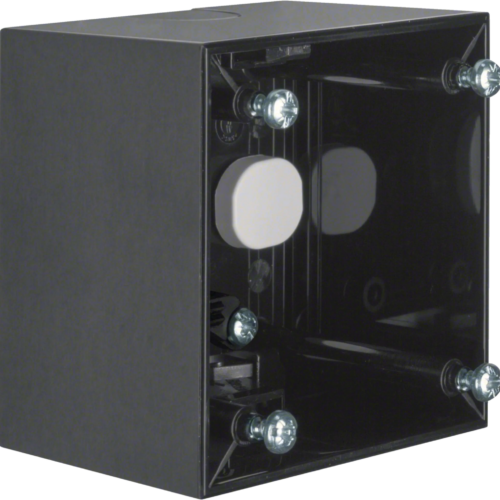 Berker Aufbaugehäuse hoch AP Integro Flow Schwarz glänzend - Schalter, Taster & Rahmen