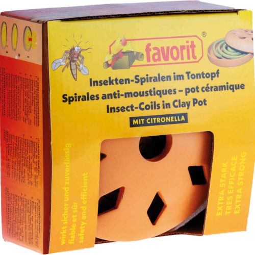 Favorit Terrakotta Räuchertopf mit zwei Citronella Moskitospiralen (3er Set) - Insektenabwehr & Mückenschutz von TGO