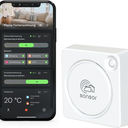 Pironex sonsor Alarmsystem mit WLAN in weiß - Überwachungssysteme & Alarmanlagen