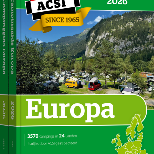 ACSI Campingführer Europa 2026 mit CampingCard Ermäßigungskarte Sprache Niederländisch - Campingführer