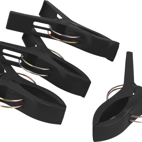 Berger Handtuchclip Coogee 4er Set schwarz - Badespaß