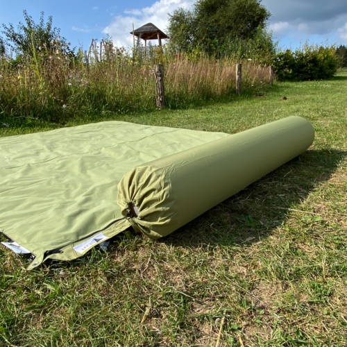 Bent Kissenrolle Zip-XL Lounger moos - Reisekissen & Sitzunterlagen