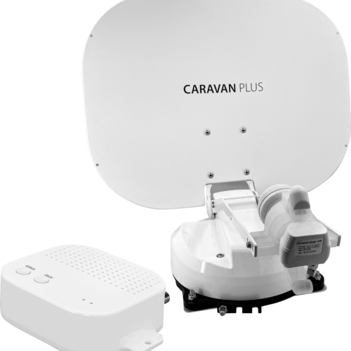 Selfsat Caravan Plus vollautomatische Satellitenantenne mit Bluetooth / iOS / Twin LNB - Camping-Sat-Anlagen