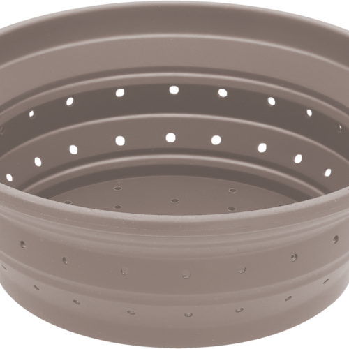 Berger Küchensieb faltbar Größe M (⌀ 22 cm) grau - Faltgeschirr und Faltschüsseln