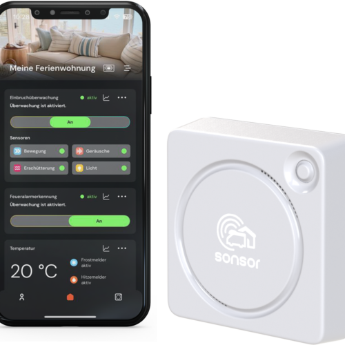Pironex sonsor Alarmsystem mit WLAN in grau - Überwachungssysteme & Alarmanlagen
