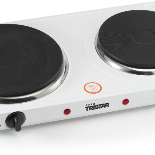 Tristar Doppelkochplatte weiß 2500 W - Elektrokocher und Kochplatten