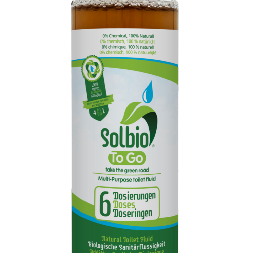 Solbio ToGo nachhaltige Sanitärflüssigkeit Toilettenpflege mit Eukalyptus und Orangenduft 0,25 Liter - Sanitärzusätze & -flüssigkeiten