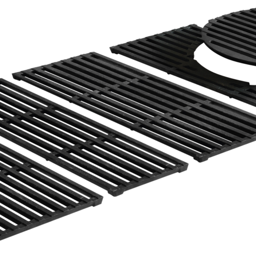 Enders Switch Grid Hyde 6 Grillrost emailliertes Gusseisen mit herausnehmbarem Rundelement 42 x 96 cm - Grillroste, Pfannen und Platten