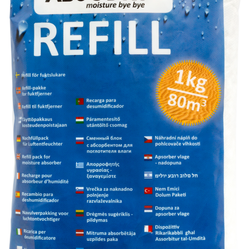 Absodry Classic Nachfüllbeutel 1000 g - Luftentfeuchter & Luftreiniger