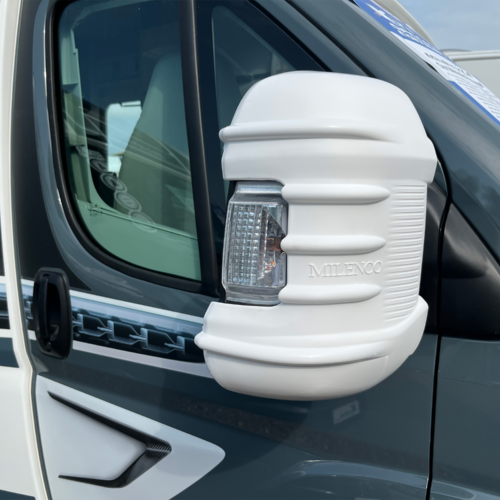 Milenco Spiegelschutz Stoßstangen für neue 2025 Fiat / Peugeot oder Citroen Weiß - Zubehör Caravanspiegel