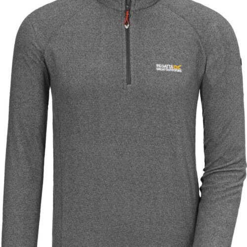 Regatta Montes Herren Fleecepullover hellgrau M - Herrenshirts, -hemden & -pullover