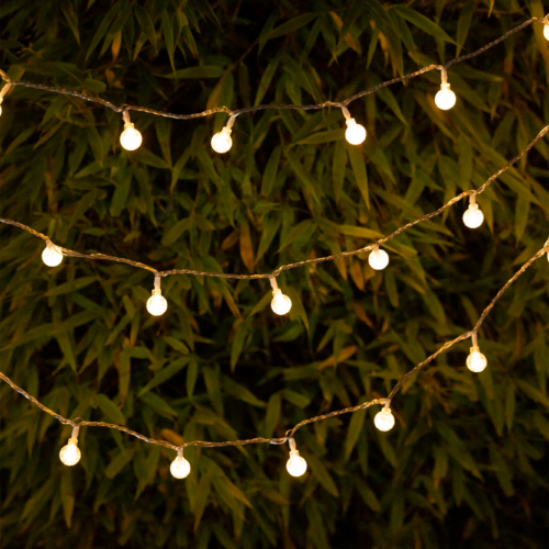 Berger Balls Lichterkette mit USB- oder Batteriebetrieb 100 LED Kugeln (Länge 11 m) - Lichterketten & Dekobeleuchtung