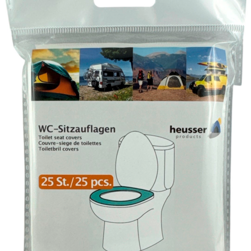 Heusser WC-Sitzauflagen Papierbrillen (25 Stück) - Toilettenbeutel & Toilettenzubehör