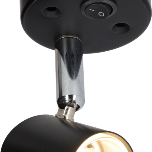 HABA Sao LED Leuchte schwarz 1,4 W mit integriertem USB-C-Anschluss und Kippschalter - Wohnmobil- & Camperbeleuchtung, LED-Schienen