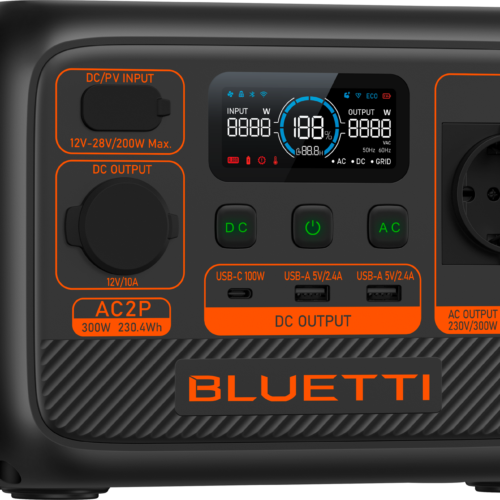 Bluetti AC2P-Black-EU tragbare Powerstation 300 W - Powerstations