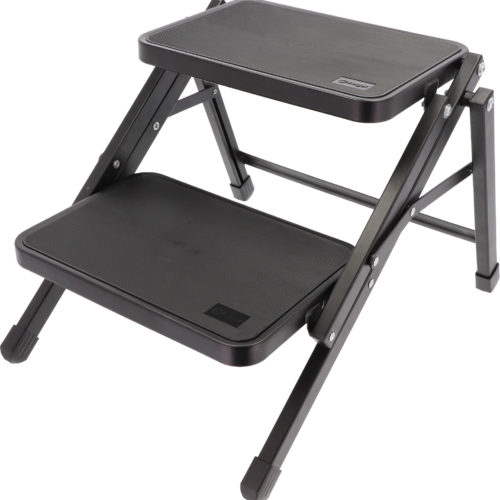 Berger SteelStep Duo blackline klappbarer Doppeltritt Stahl schwarz (Höhe 40 cm) - Trittstufen